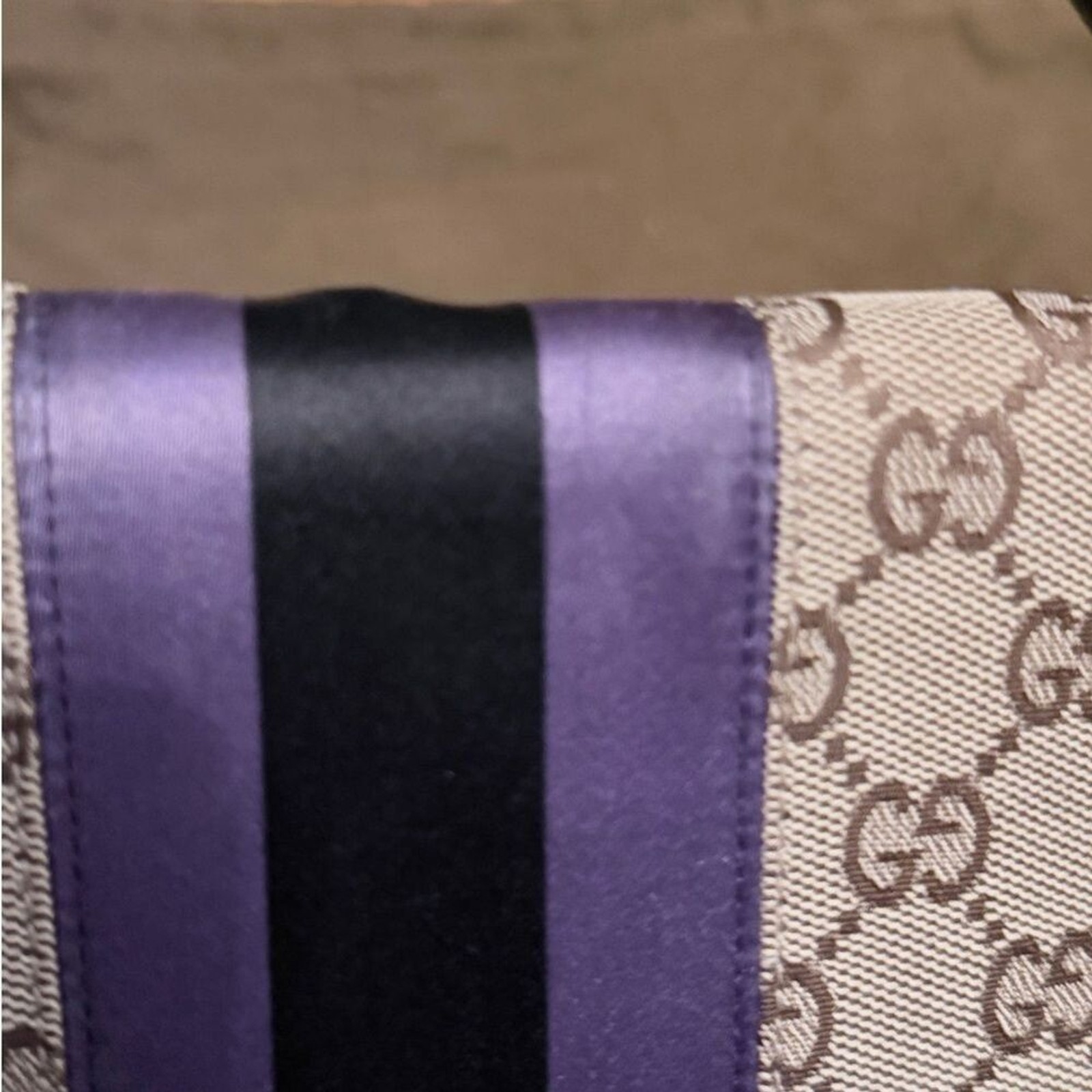 Vintage Gucci Horsebit 1955 monogram canvas shoulder bag image 8