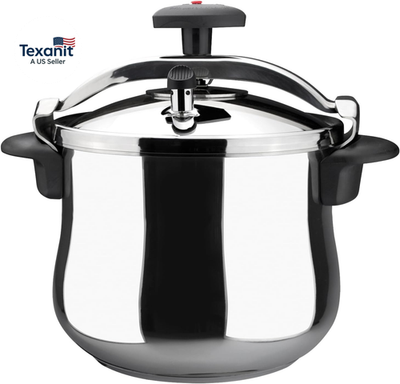 #ad Star Belly Pressure Cooker 8.4 Qt – 18 10 Stainless Steel Rounded Bottom 3 Saf $217.00