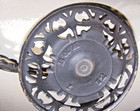 Antique B & H Cast Metal Oil Lamp Bracket(1881 ) With Oil Lamp,Early Finger Font — photo 8