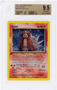 2001 Pokemon Neo Revelation Entei 1st Edition Holo #6 BGS 9.5