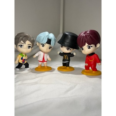 Lot 2: 4 McDonald's 2025 TinyTAN BTS Happy Meal Encore Edition Action Figures