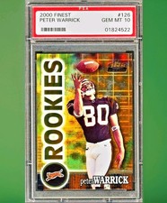 2000 Topps Finest - Peter Warrick (RC) Rookies /2400 #126 PSA 10