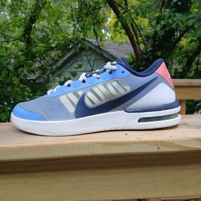 NIKE VAPORWING 11W BLUE PULSE SUNBLUSH AS IS WOMAN TENNIS COURT NO BOX VERY GOOD
