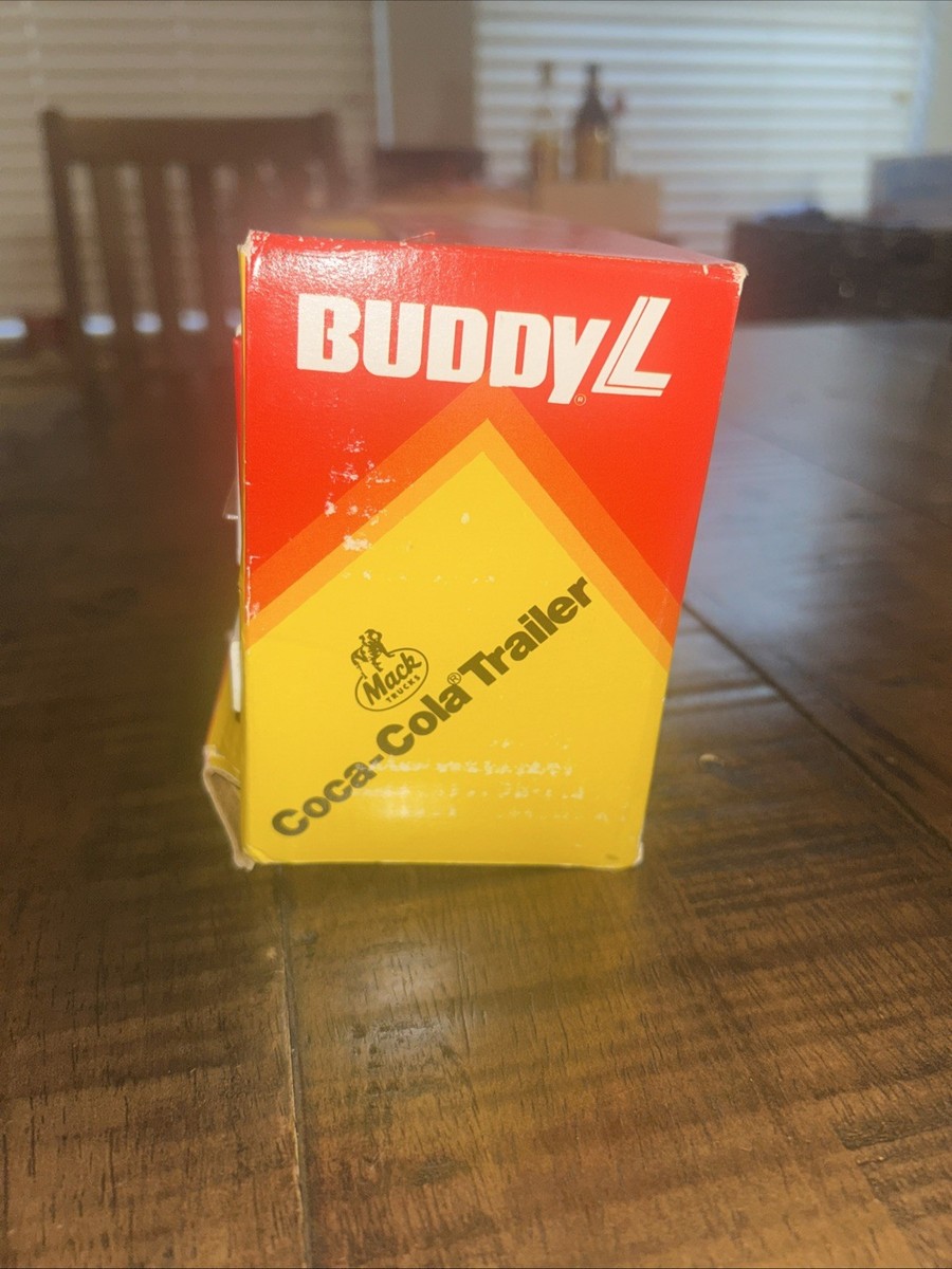 Vintage Buddy L Coca-Cola Truck & Trailer 14” W/Original Box/ 1983