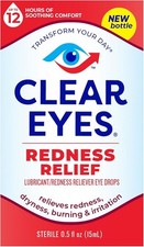 Clear Eyes - Redness Relief - Eye Drops - 0.5oz Each - 1 Pack