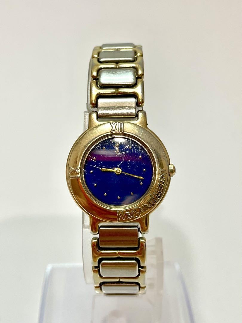 Orologio donna Yves Saint Laurent quadrante blu decoro swarovski bracciale metallo