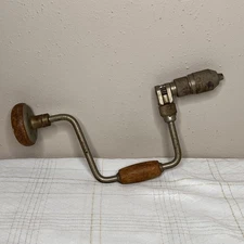 Antique WORTH Hand Crank Drill Woodworking