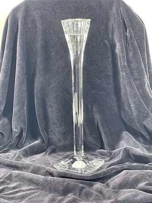 Arnolfo Di Cambrio signed Crystal Candlestick 12  H Catya Castel Design Italy