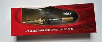 Mega Hot Professional Series Curling Iron 1 1/4  Variable Temperature New In Box