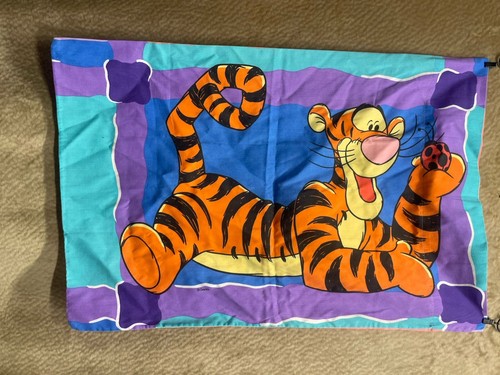 2 Vintage Winnie Puuh Tigger Kissenbezüge Marienkäfer Disney bunt 90er Kinder - Bild 2 von 5