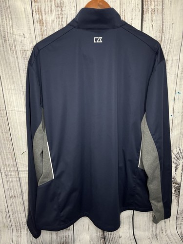 Ole Miss Cutter & Buck Men’s Zip Up Jacket Blue Gray Size 2XL - Picture 6 of 14
