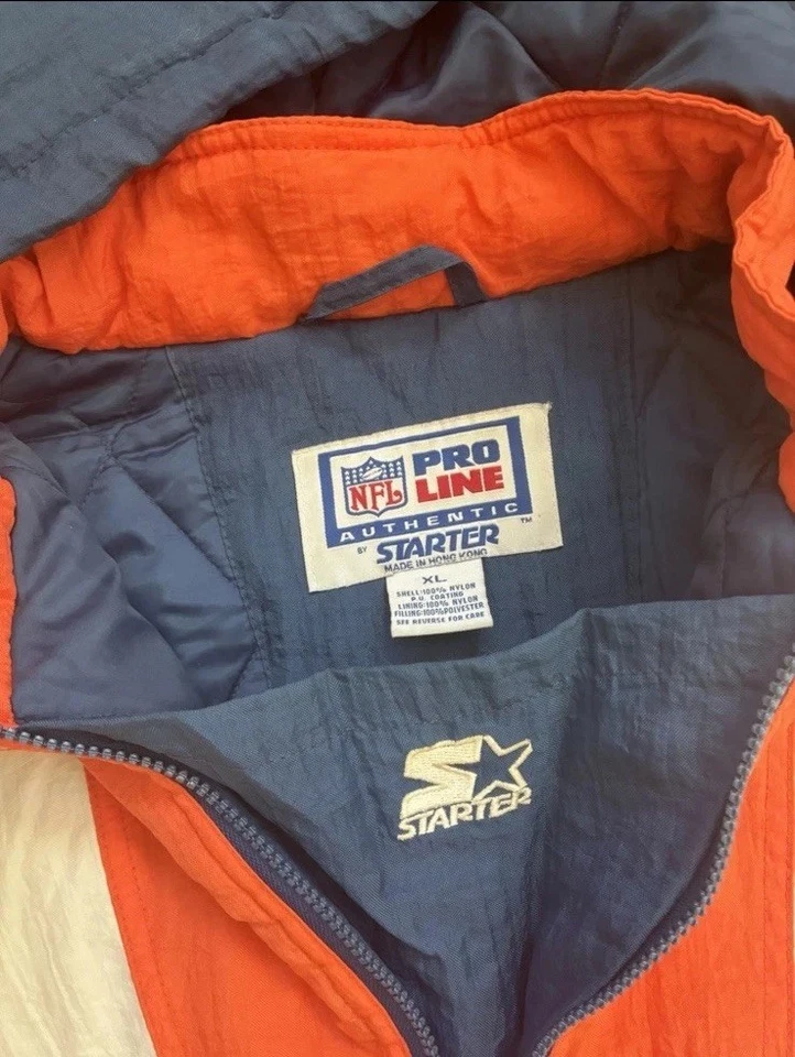 Vintage Chicago Bears Starter Pullover Jacket Coat Men’s Size XL - Image 2 of 4