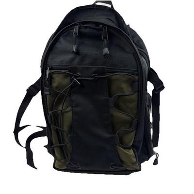 Green & Black Camera Bag Backpack 15  X 11  X 8  Never Used- Great Condition