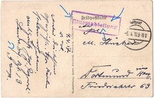 STURMABTEILUNG 25 LANDWEHR-DIVISION LA VILLE AUX BOIS LIR 13 FELDPOST 1917