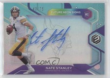 2020 Panini Elements Future Signs Blue 43/75 Nate Stanley #FS-NS Auto 1b8