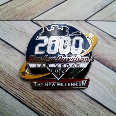 Harley Davidson Cafe Las Vegas The New Millenium Travel Souvenir Lapel Pin