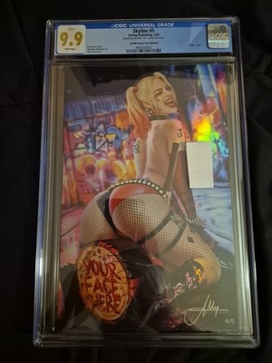 Skyline #5 Harley Quinn Margot Robbie Homage ALLY LOREN Cover #4/5 CGC 9.9