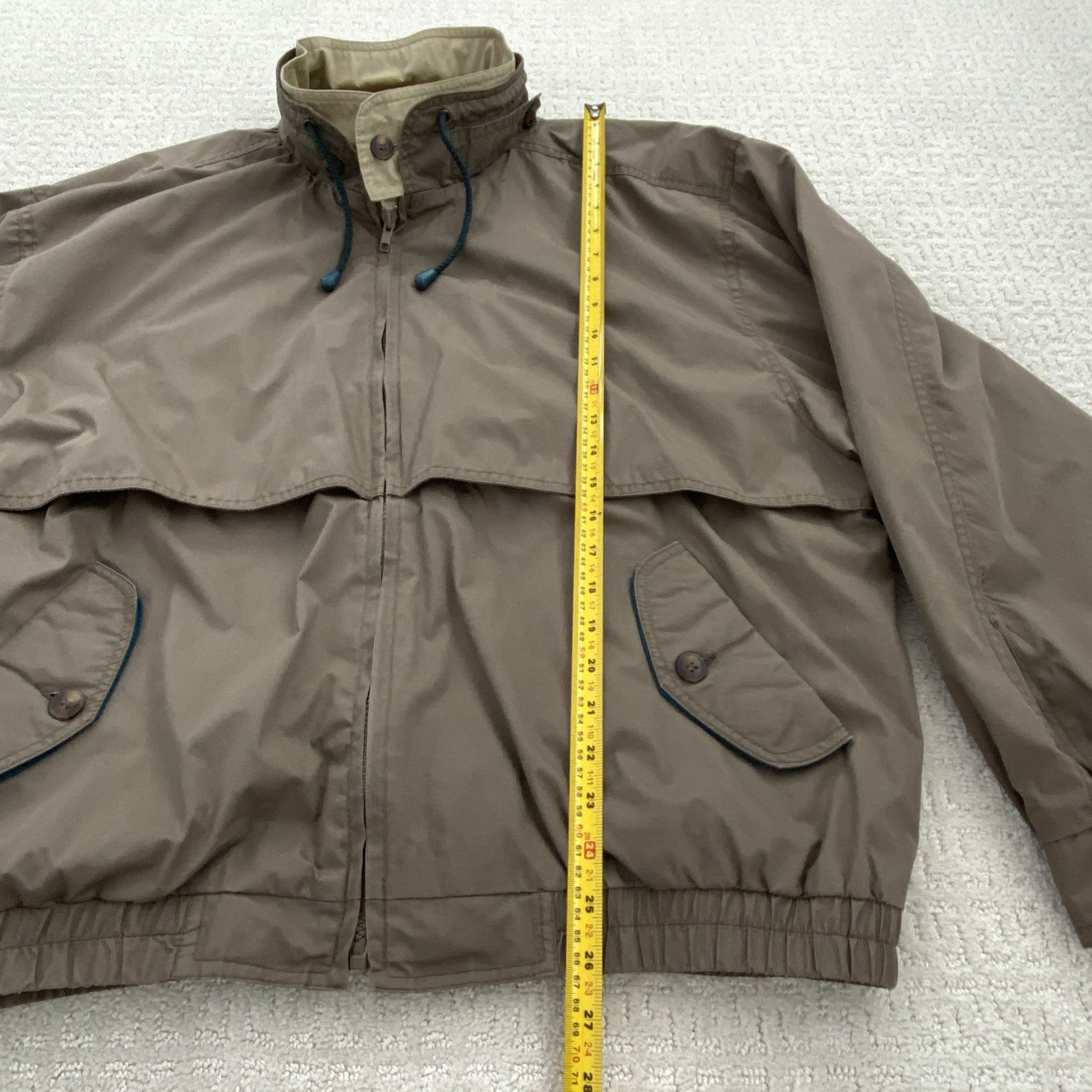 Vintage Whitefish Bay Men's XL Olive Green Grandpa Bomber Jacket Windbreaker thumbnail 2