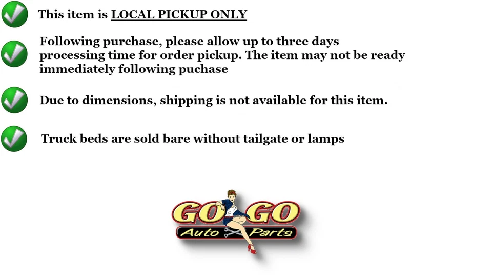 *SOLO RECOGIDA LOCAL* Caja de recogida de 6' 6" para 94-96 DAKOTA 10275786 Foto 4 de 4