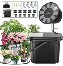 Solar Irrigation System Kit Automatic Drip Watering 9 Modes | Bucket & Pots Set