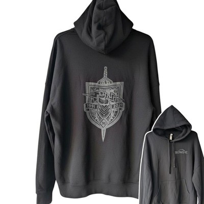Bungie 30th Anniversary Hoodie 2XL Black Destiny Halo Retro Pullover 26x28 Promo