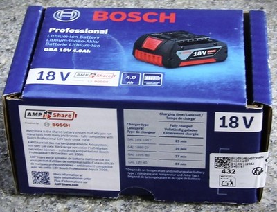 Bosch Professional 1600Z00038 GBA 18V 4 Ah Ersatzakku