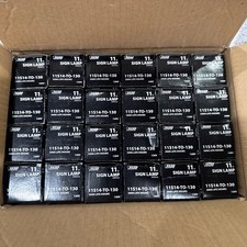 Box of 24 Feit Electric Orange 11w Sign Lamp 11S14-TO-130 Standard Base Bulbs