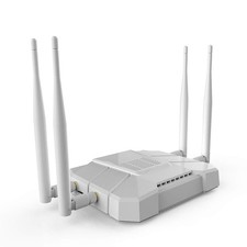 White 4G LTE Router 1200Mbps Wireless Router 4G LTE Hotspot with SIM Card Slo...