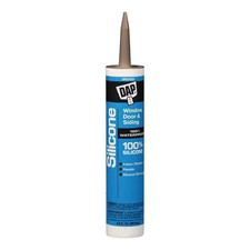 Dap Silicone Sealant, 9.8 oz, Cartridge, Bronze, Silicone Base, Window, Door 