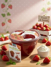 Strawberries Colander Huller & Slicer Very Cute Excellent Condition Kitchenalia