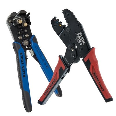 Wire Stripper & Ratcheting Crimper Tool Kit - Automatic Electrical Crimping Set,