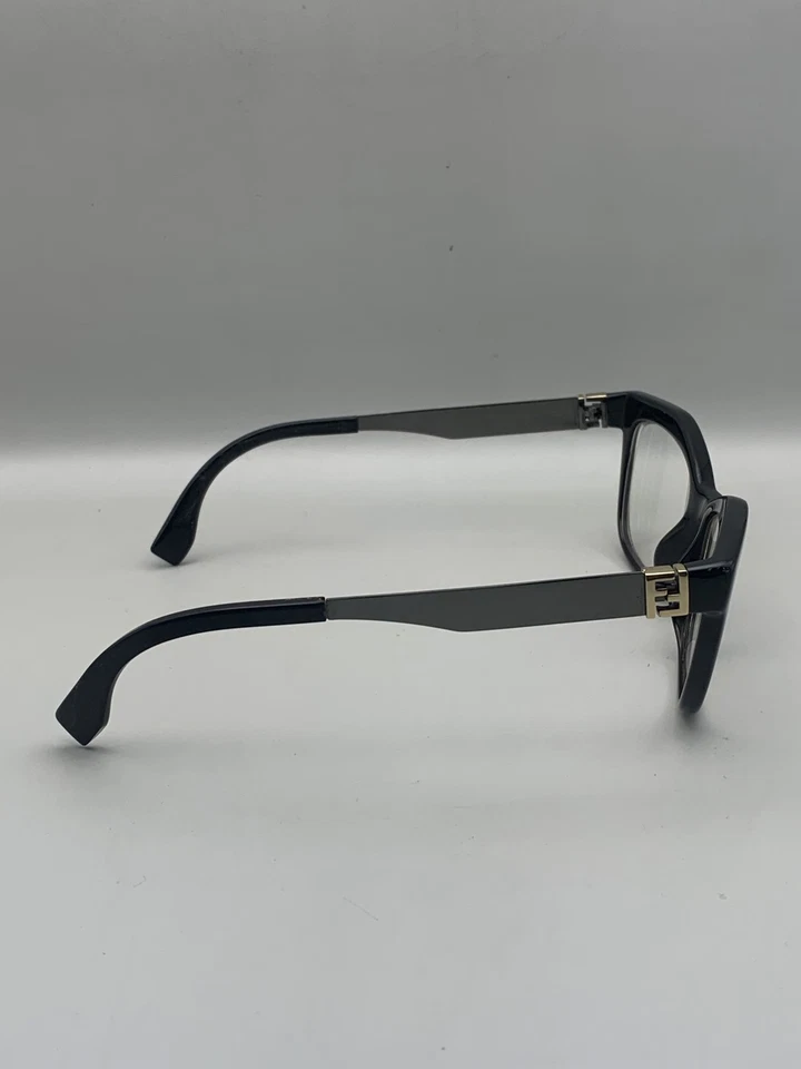 Marco de gafas Fendi para mujer negro dorado FF0350 KKI hecho en Italia diseñador Foto 3 de 4
