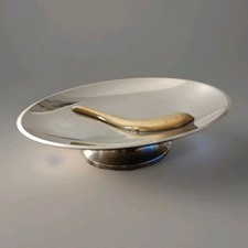 Vide Poche en Acier Inoxydable Et Laiton Années 70 dans Le Goût de Maria Pergay