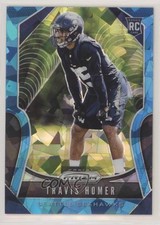 2019 Panini Prizm Rookies Blue Ice Prizm 75/99 Travis Homer #340 00k7