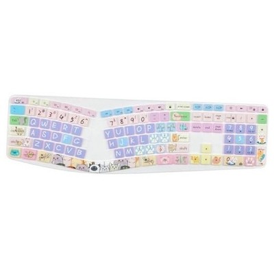 Silicone Keyboard Cover Compatible with Logitech Ergo K860 Ergonomic Cute Cat