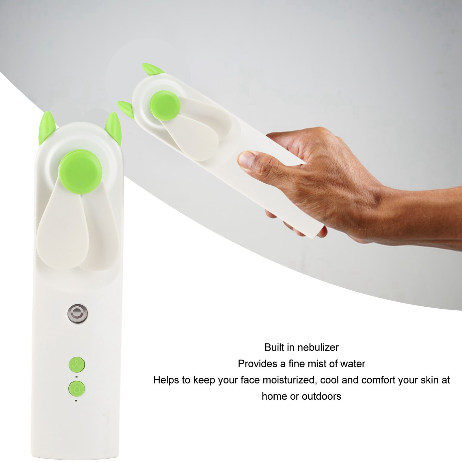 ˜Handheld Misting Fan Adjustable Strong Wind Rechargeable Portable Spray Mist