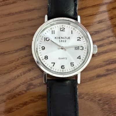 Kienzle 1822 Quarz Armbanduhr Datum Edelstahl silber weißes Zifferblatt