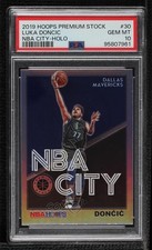 2019 Panini NBA Hoops Premium Stock City Holo Luka Doncic #30 PSA 10 GEM MT 0pd2