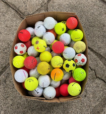 85 Golf Balls Mixed Lot Assorted Multicolor Mixed Colors 0.58 per ball