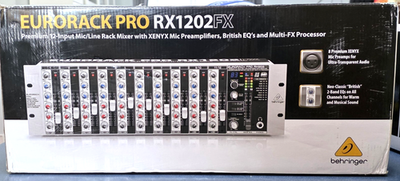 Behringer Eurorack Pro RX1202FX Rackmount Mixer with Effects - NEW