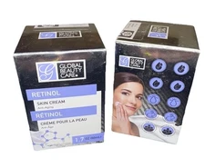 Global Beauty Care Retinol Skin Cream  1.7 oz Anti Aging Moisturizer 2 pk New