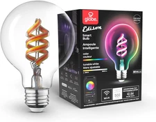 Electric 35851 Wi-Fi Smart 7W (60W Equivalent) Spiral Filament Multicolor Changi