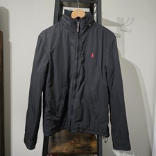 Polo Ralph Lauren Pony Logo Men's Lined Jacket Coat Black Size S