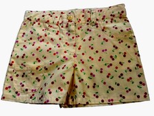 Vtg Gymboree Cherry Berry Summer Shorts NWOT Very Hard To Find 2008, Yellow Sz 6