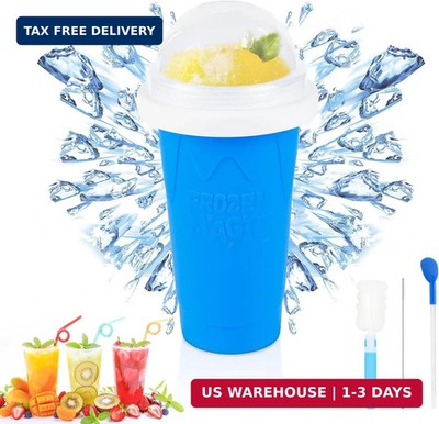 Slushie Maker Cup - Quick Frozen Magic Cup, Portable Double Layers Cool Slushee