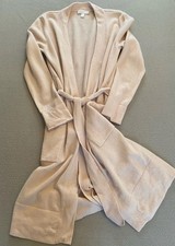 WHITE COMPANY ROBE GOWN SZ MEDIUM 100% CASHMERE PINK 40” LENGTH SEE DETAIL FIRST