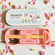 Peanuts Snoopy Woodstock Cutlery Set Spoon Fork Chopsticks NWT