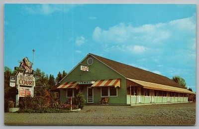 Montana Kalispell Big Chief Motel  MINT 1950s Chrome Postcard 4