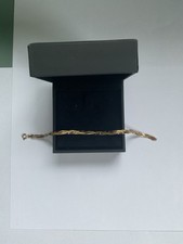 Elegant ļæ¼9ct Gold Preloved Twisted Bracelet