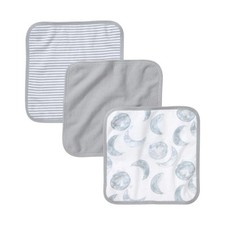 Burt's Bees Baby Washcloths 100 Organic Cotton Absorbent Knit Terry 3-Pack